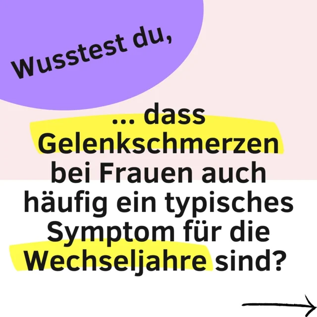 ✨ Gelenkschmerzen & Wechseljahre – ein unterschätztes Symptom! ✨

Wusstest du, dass fast 1/4 der Frauen in der Perimenopause Gelenkschmerzen als Hauptsymptom haben? 😳 

Die Perimenopause kann schon mit Anfang 40 beginnen – oft lange bevor die Wechseljahre überhaupt bewusst wahrgenommen werden.

🦴 Warum passiert das?
🔹 Östrogenmangel kann die Durchblutung der Gelenke verschlechtern & Schmerzen verstärken
🔹 Die Kollagenproduktion nimmt ab – der Gelenkknorpel wird dünner
🔹 Ab 30 baut der Körper langsam Muskelmasse ab

Das kannst du tun:

✅ Lass Gelenkschmerzen abklären (Orthopädie & gynäkologische Expertise)

✅ Bleib aktiv – besonders Krafttraining ist jetzt wichtig! 💪

✅ Achte auf eine antientzündliche pflanzenüberschüssige Ernährung

✅ Lass dich zum Thema geeignete Nahrungsergänzungsmittel beraten

👉 Hast du Gelenkschmerzen und weißt noch nicht, ob es sich um Arthrose, Rheuma oder um wechseljahrsbedingte Gelenkschmerzen handelt? 

👉 Lass deine Symptome unbedingt medizinisch abklären und teile diesen Beitrag mit Frauen, die das wissen sollten! ❤️

#wechseljahre #menopause #gesundaltern #gelenkschmerzen #frauengesundheit